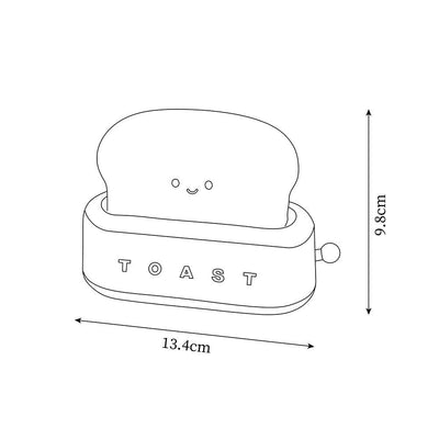 Lampe de Nuit Toaster – Luminaire Décoratif et Portable avec Batterie Rechargeable