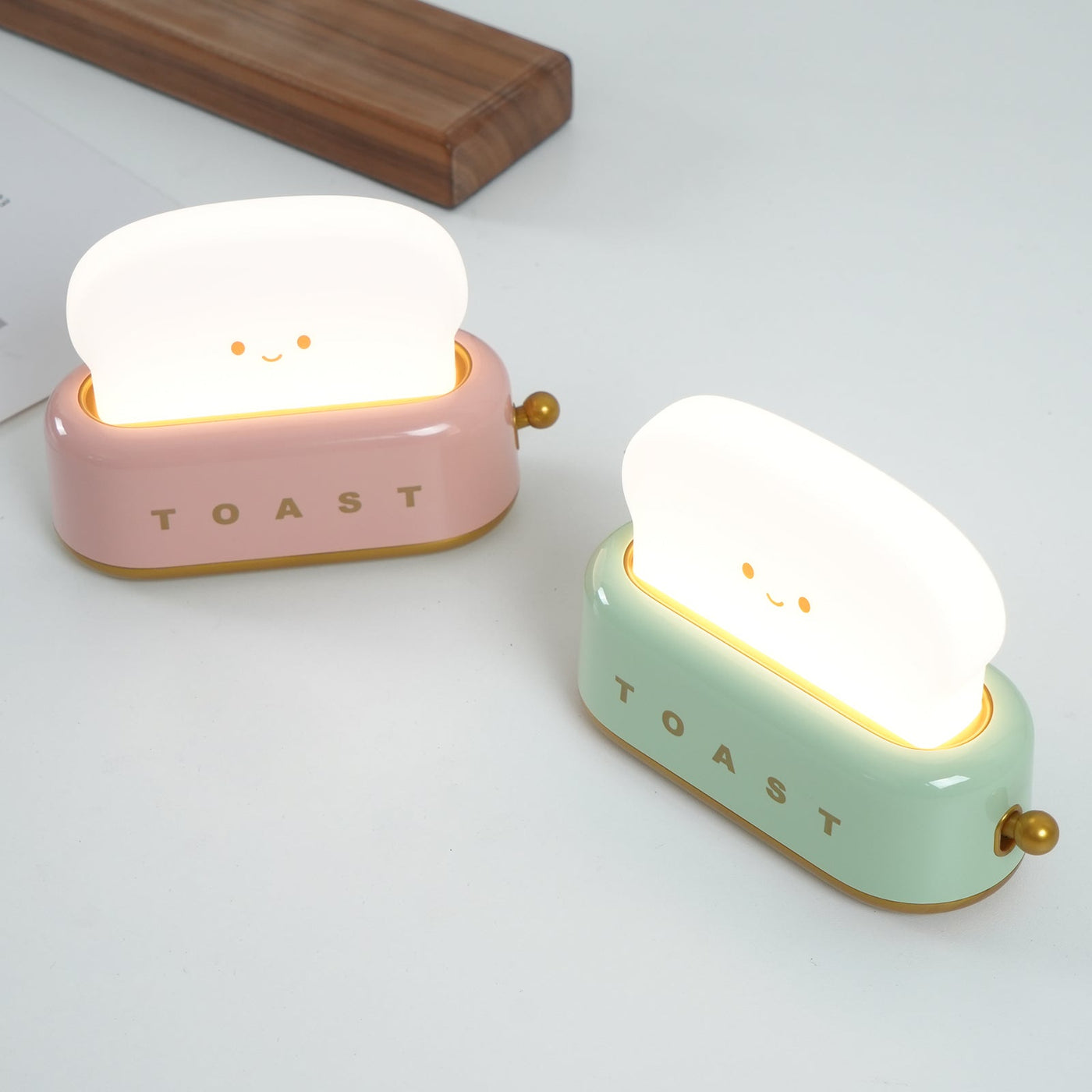 Lampe de Nuit Toaster – Luminaire Décoratif et Portable avec Batterie Rechargeable