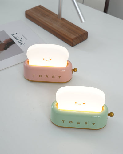 Lampe de Nuit Toaster – Luminaire Décoratif et Portable avec Batterie Rechargeable