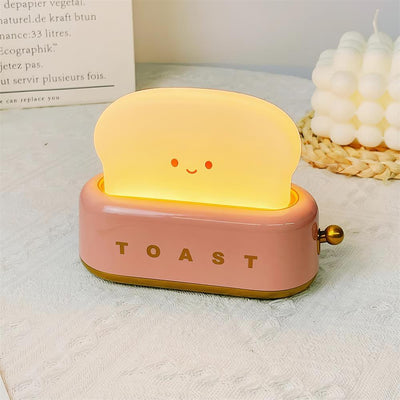 Lampe de Nuit Toaster – Luminaire Décoratif et Portable avec Batterie Rechargeable