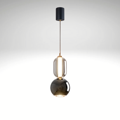 Suspension Scandinave Créative en Fer et Verre – Lampe Moderne Minimaliste