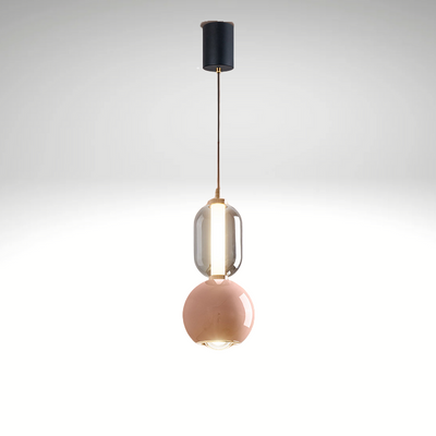 Suspension Scandinave Créative en Fer et Verre – Lampe Moderne Minimaliste