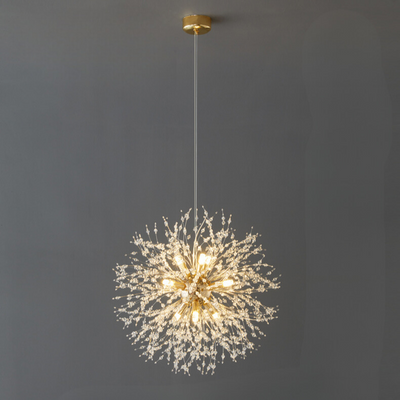 Suspension LED en Cristal – Design Moderne Inspiré du Pissenlit pour Salon et Restaurant