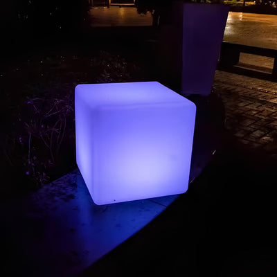 Lampe Cube Extérieure LED – Éclairage Moderne Rechargeable avec Télécommande