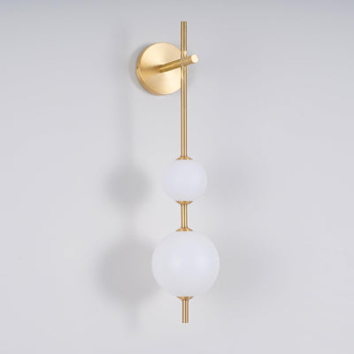 Applique Murale Verticale en Globe de Verre – Éclairage Élégant et Moderne