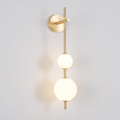 Applique Murale Verticale en Globe de Verre – Éclairage Élégant et Moderne