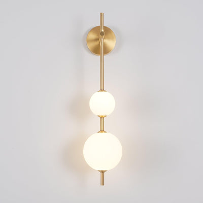 Applique Murale Verticale en Globe de Verre – Éclairage Élégant et Moderne