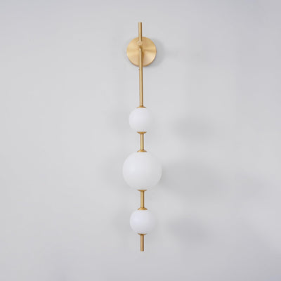 Applique Murale Verticale en Globe de Verre – Éclairage Élégant et Moderne