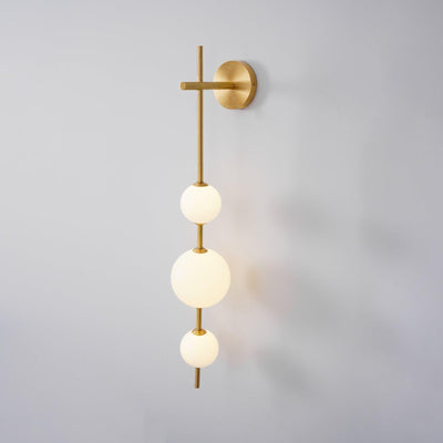 Applique Murale Verticale en Globe de Verre – Éclairage Élégant et Moderne