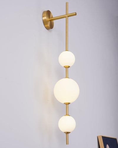 Applique Murale Verticale en Globe de Verre – Éclairage Élégant et Moderne