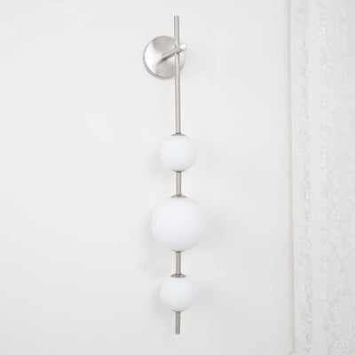 Applique Murale Verticale en Globe de Verre – Éclairage Élégant et Moderne
