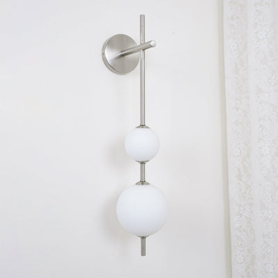 Applique Murale Verticale en Globe de Verre – Éclairage Élégant et Moderne