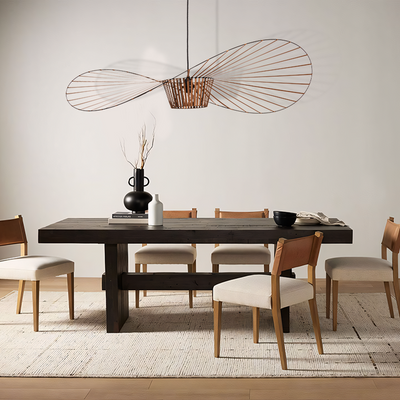 Suspension Élégante Veliova – Design Chapeau de Paille & Éclairage Raffiné