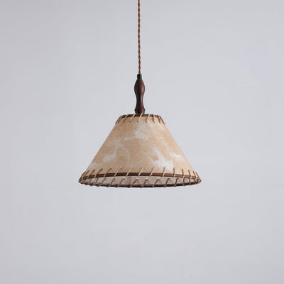 Suspension Bois et Tissu – Équilibre Naturel entre Élégance et Confort