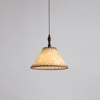 Suspension Bois et Tissu – Équilibre Naturel entre Élégance et Confort