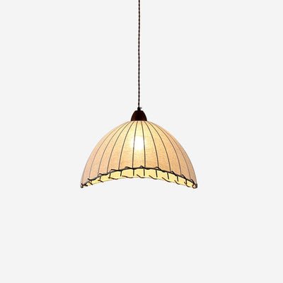 Suspension Bois et Tissu – Équilibre Naturel entre Élégance et Confort