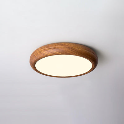 Plafonnier Rond en Bois et Acrylique – Élégance Moderne et Raffinée pour Votre Intérieur