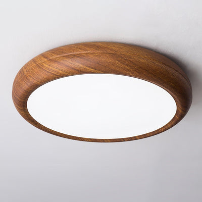 Plafonnier Rond en Bois et Acrylique – Élégance Moderne et Raffinée pour Votre Intérieur