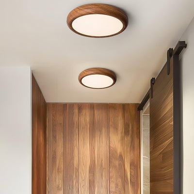 Plafonnier Rond en Bois et Acrylique – Élégance Moderne et Raffinée pour Votre Intérieur