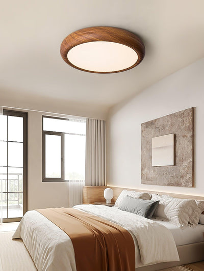 Plafonnier Rond en Bois et Acrylique – Élégance Moderne et Raffinée pour Votre Intérieur