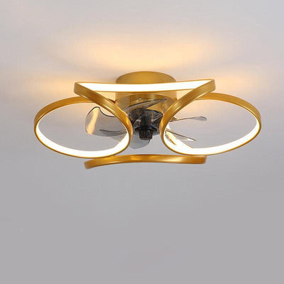 Plafonnier Ventilateur Moderne - Éclairage et Ventilation 2 en 1