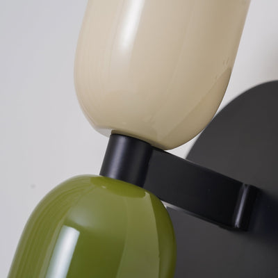 Éclairage mural moderne avec 2 ampoules – Design directionnel, disponible en plusieurs couleurs