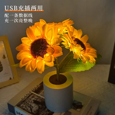 Lampe Tournesol Lumineuse – Éclat Naturel et Élégance Florale