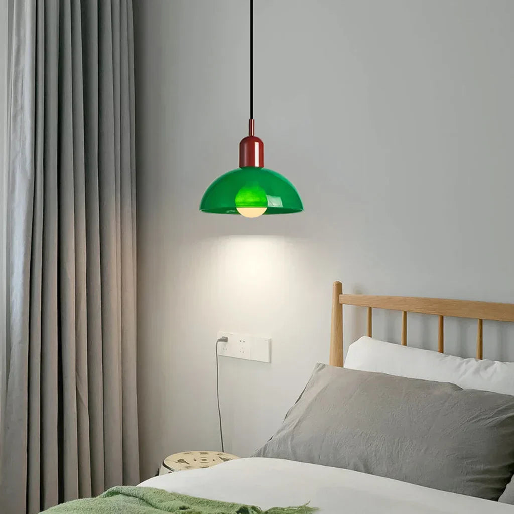 Suspension en Verre LED - Lampe Moderne avec Forme Élegante, Éclairage LED, 40W