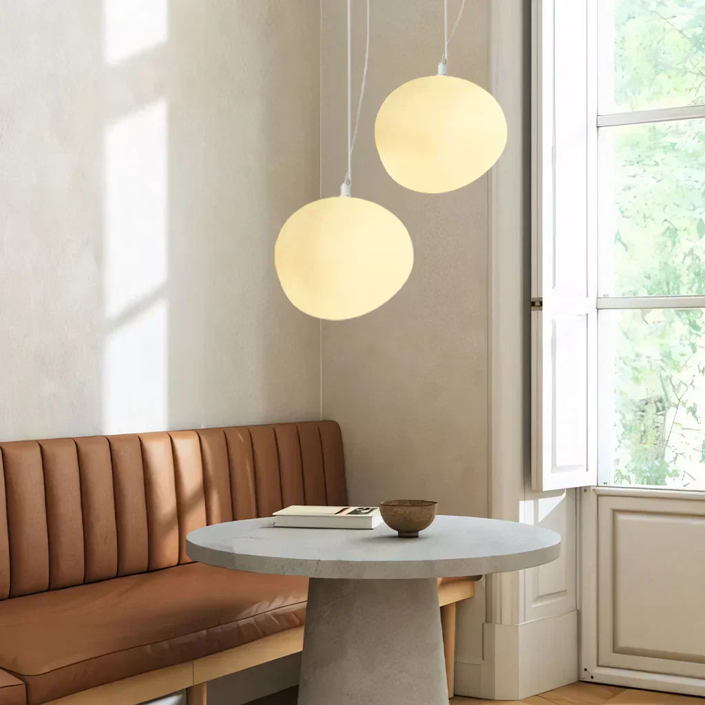 Lampe Design Pierre Naturelle – Verre Opale LED