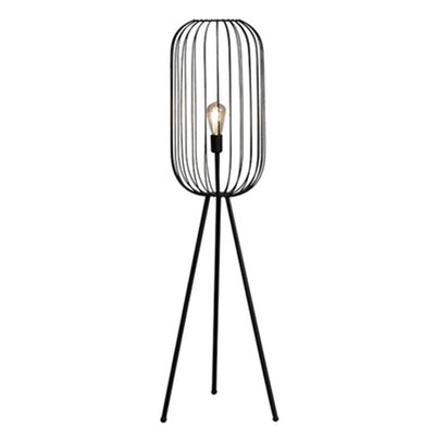 Lampe sur Pied au Design Cage avec Rayures Verticales – Élégance et Style Contemporain