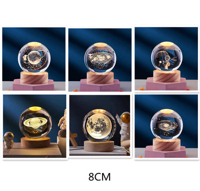 LumiOrb | Lumière en cristal 3D créative