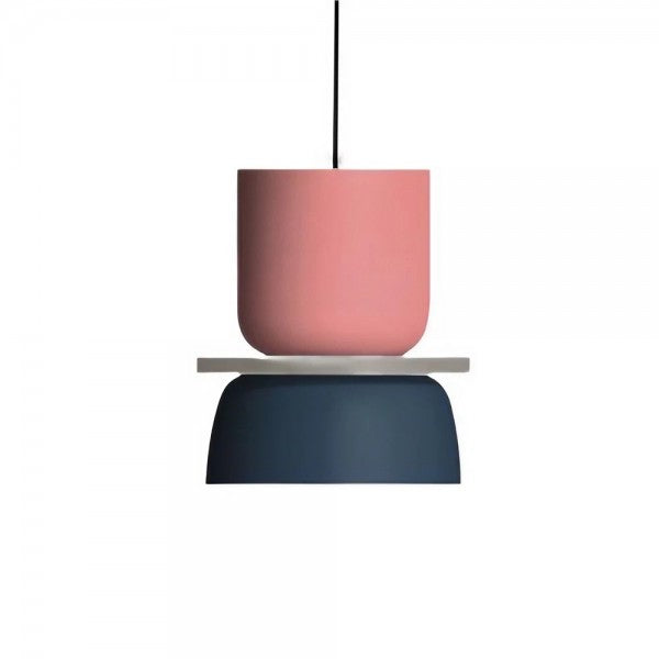 Suspension Nordic Macaron - Design Scandic en Aluminium et Acrylique, Ampoule E27, Idéale pour Cuisine et Salon