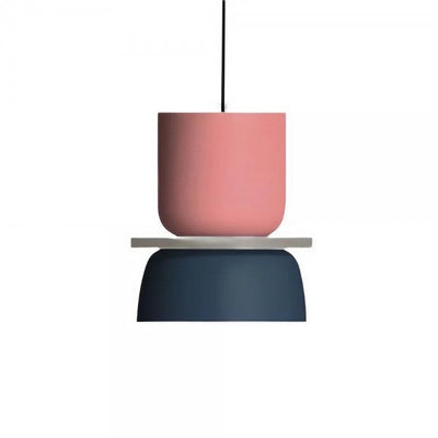 Suspension Nordic Macaron - Design Scandic en Aluminium et Acrylique, Ampoule E27, Idéale pour Cuisine et Salon
