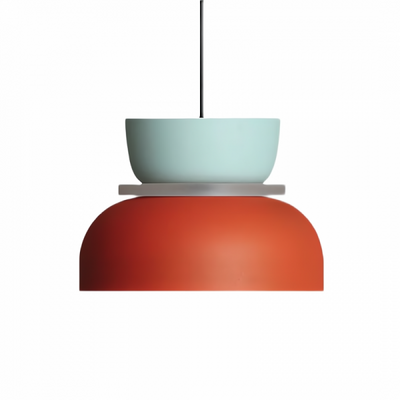 Suspension Nordic Macaron - Design Scandic en Aluminium et Acrylique, Ampoule E27, Idéale pour Cuisine et Salon