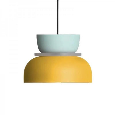 Suspension Nordic Macaron - Design Scandic en Aluminium et Acrylique, Ampoule E27, Idéale pour Cuisine et Salon