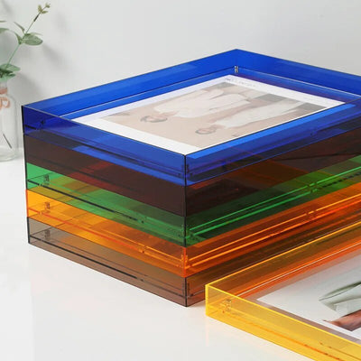 PrismFrame | Cadre photo décoratif en acrylique transparent de couleur vive