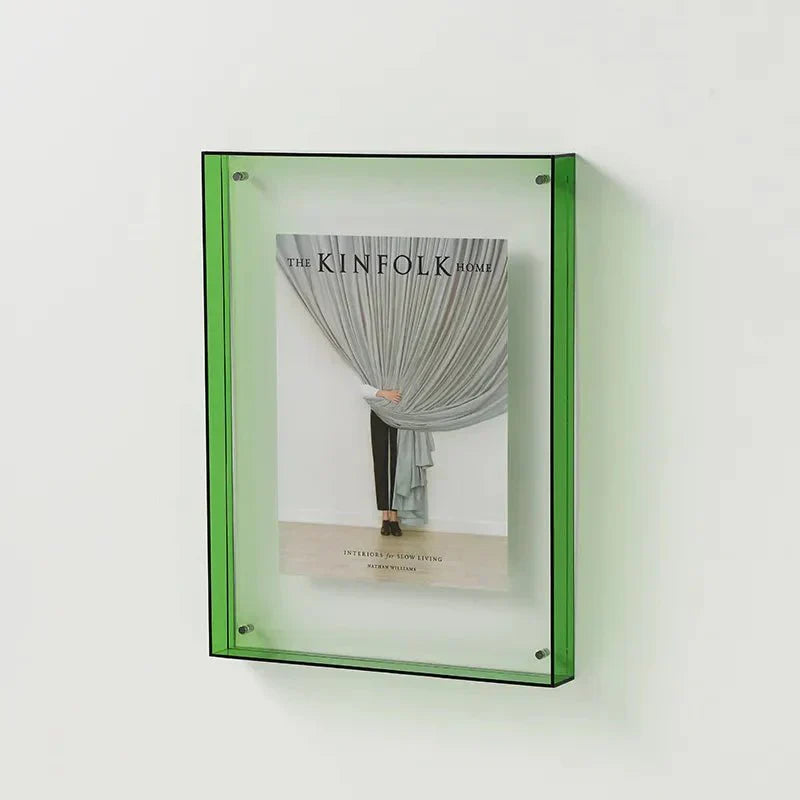 PrismFrame | Cadre photo décoratif en acrylique transparent de couleur vive