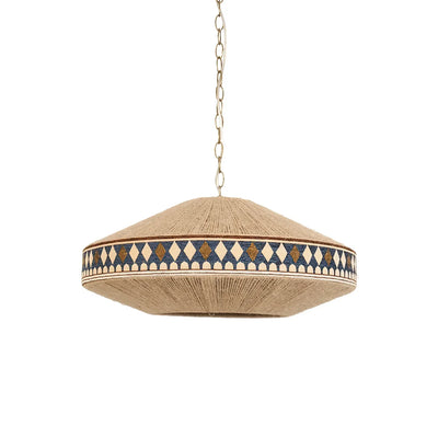 Suspension Bohemian Fringe - Lampe Pendante avec Franges et Design Tribal