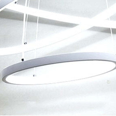 Lampe Suspension Moderne Yumanira avec 3 Anneaux – Éclairage Design LED, Réglable avec Télécommande