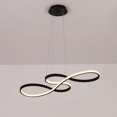 Lampe Suspendue Design Notes de Musique – LED avec Cadre en Métal (Noir, Blanc, Or)
