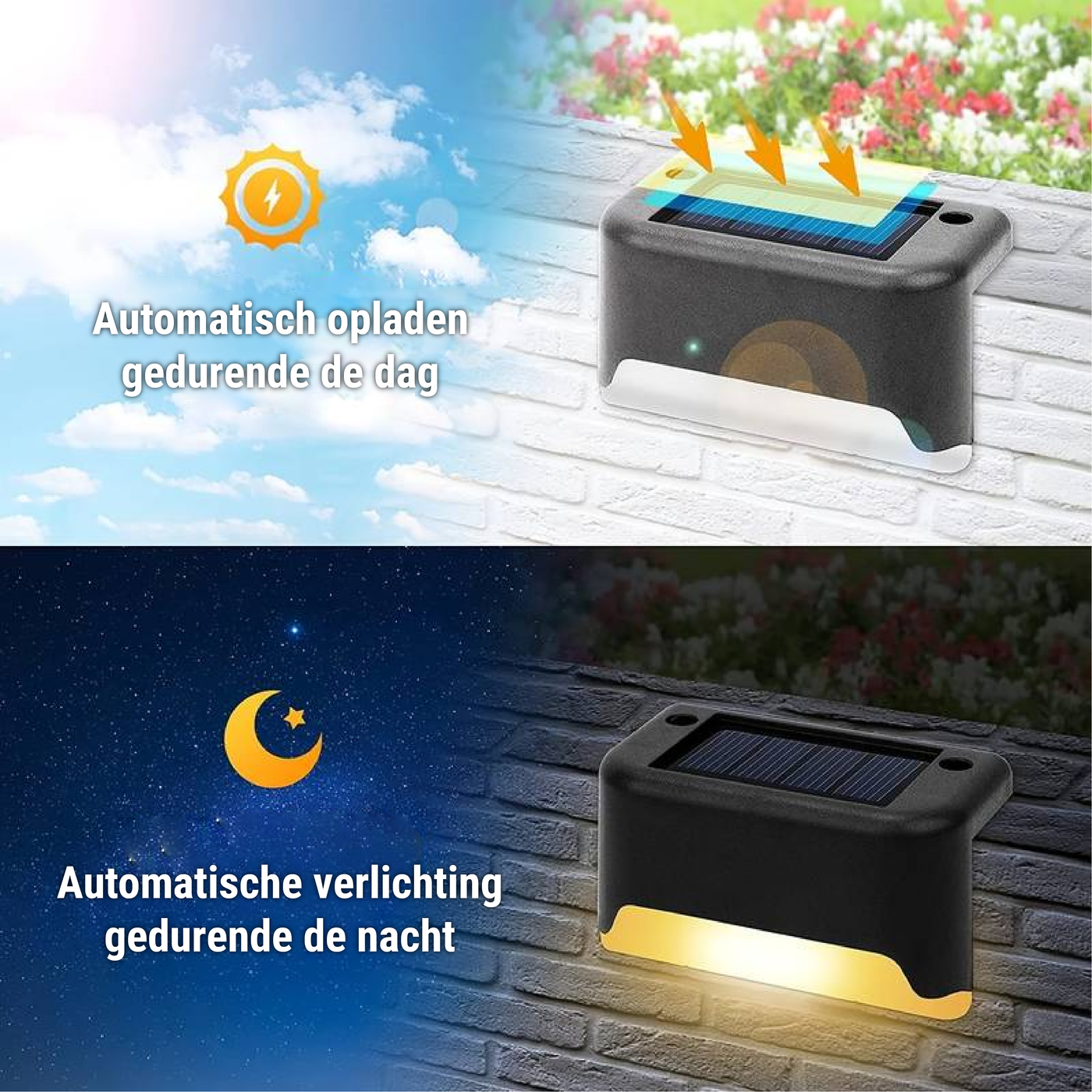 Lampe Murale Solaire LED - Éclairage Extérieur sans Câble pour Jardin et Terrasse