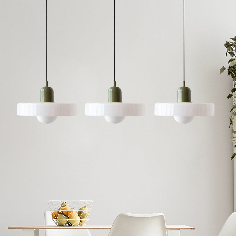 Suspension Simple Bauhaus en Verre – Design Élégant pour Cuisine, Salle à Manger et Salon
