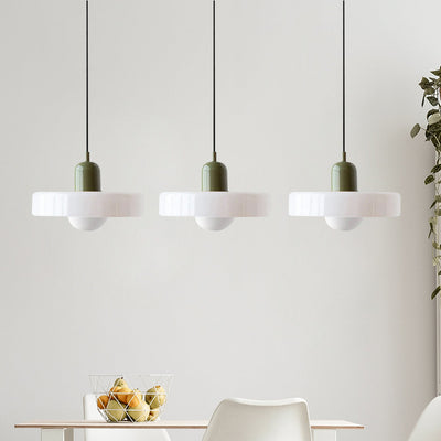 Suspension Simple Bauhaus en Verre – Design Élégant pour Cuisine, Salle à Manger et Salon