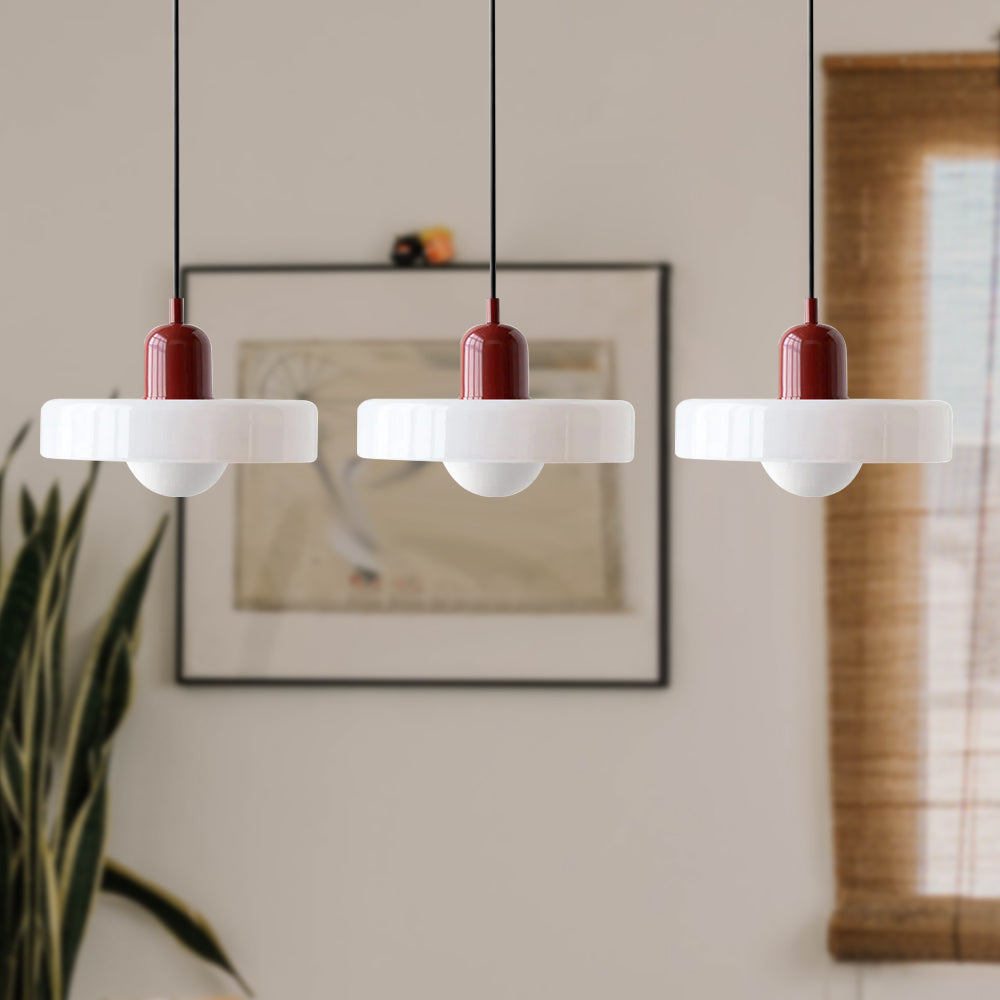 Suspension Simple Bauhaus en Verre – Design Élégant pour Cuisine, Salle à Manger et Salon