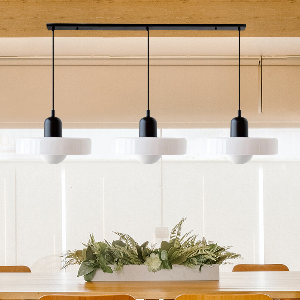Suspension Simple Bauhaus en Verre – Design Élégant pour Cuisine, Salle à Manger et Salon