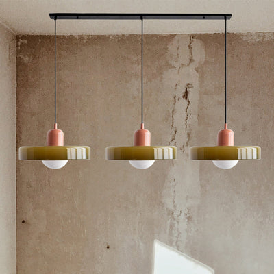 Suspension Simple Bauhaus en Verre – Design Élégant pour Cuisine, Salle à Manger et Salon