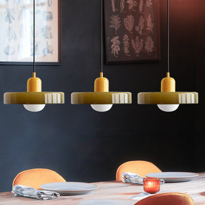 Suspension Simple Bauhaus en Verre – Design Élégant pour Cuisine, Salle à Manger et Salon
