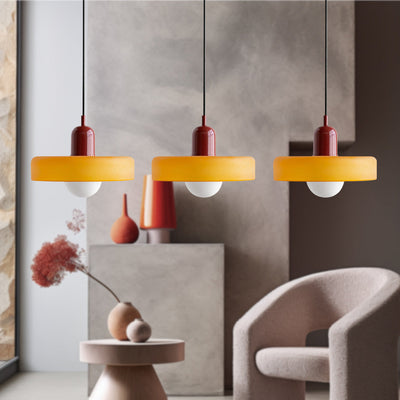 Suspension Simple Bauhaus en Verre – Design Élégant pour Cuisine, Salle à Manger et Salon