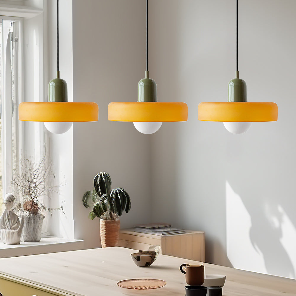 Suspension Simple Bauhaus en Verre – Design Élégant pour Cuisine, Salle à Manger et Salon