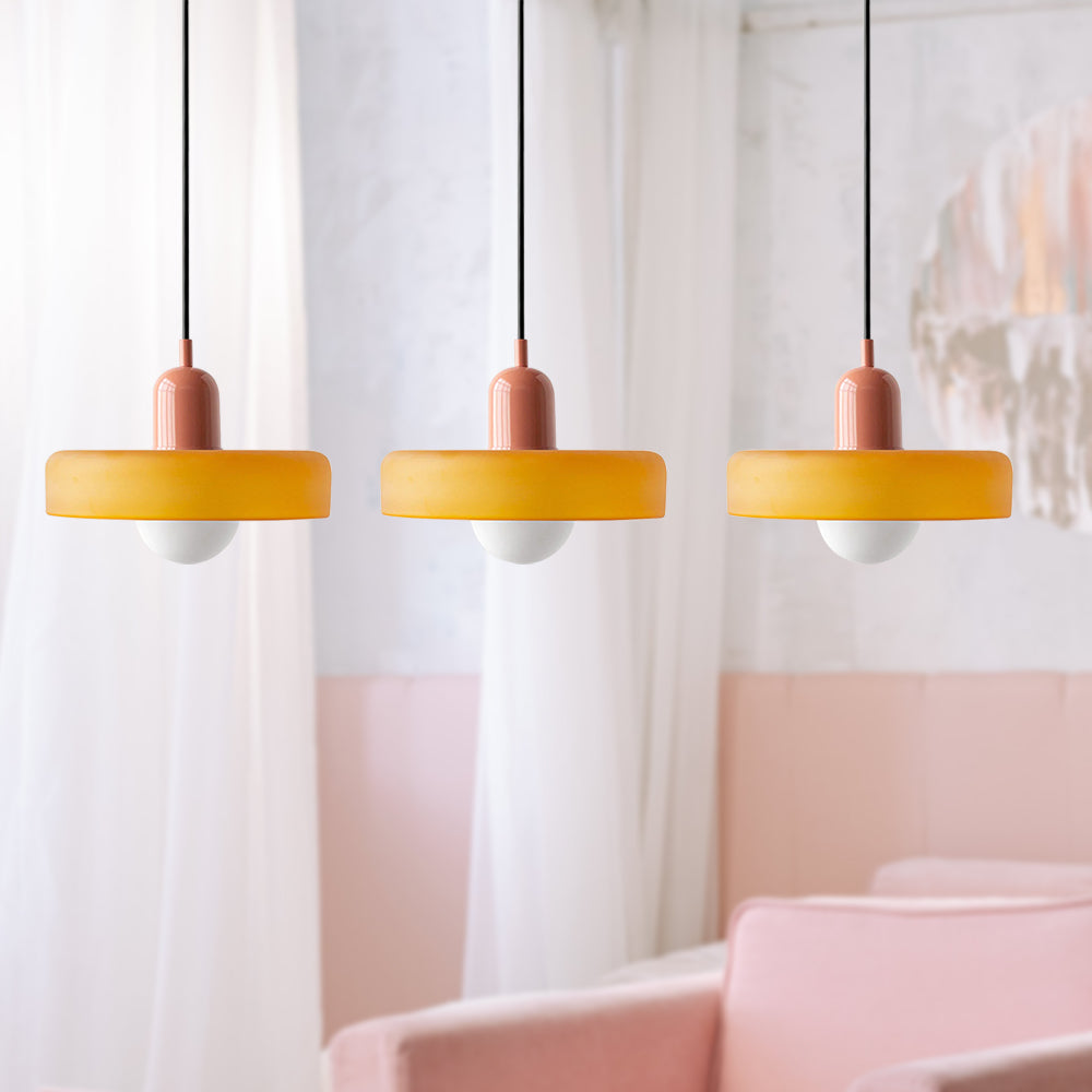 Suspension Simple Bauhaus en Verre – Design Élégant pour Cuisine, Salle à Manger et Salon